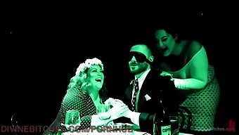 Two Stunning Curvy Women Dominate Their Submissive Partner With Anal And Smothering