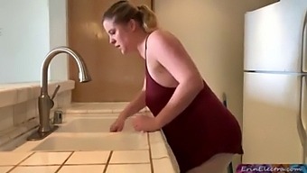 A Mother And Son Engage In Intimate Acts In The Kitchen