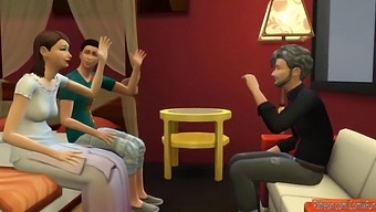 Stepmom Seduces Young Girl In Front Of The Dad