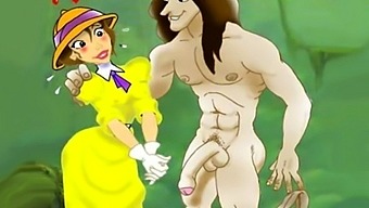 Tarzan Joins A Wild Orgy With A Young Jane In This Cartoon And Anime Mashup