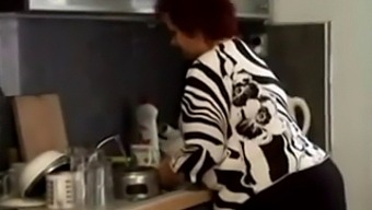 Mature Bbw Granny Enjoys Kitchen Sex With Her Partner