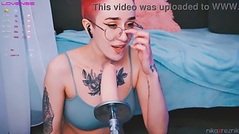 Watch A Cute Tomboy Get Fucked In The Mouth By A Fuck Machine