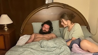 Russian Milf Gives A Sloppy Blowjob To Her Stepson