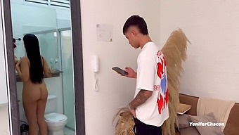 Stepmom Walks In On Daughter'S Boyfriend Spying On Her
