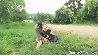 Young Girl Rides An Older Man'S Penis In Her Small Vagina